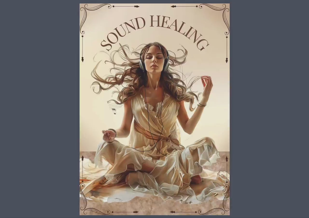 SOUND HEALING. Basic Guide. beautiful pages for your Grimoire or Book Of Shadows. Printable.