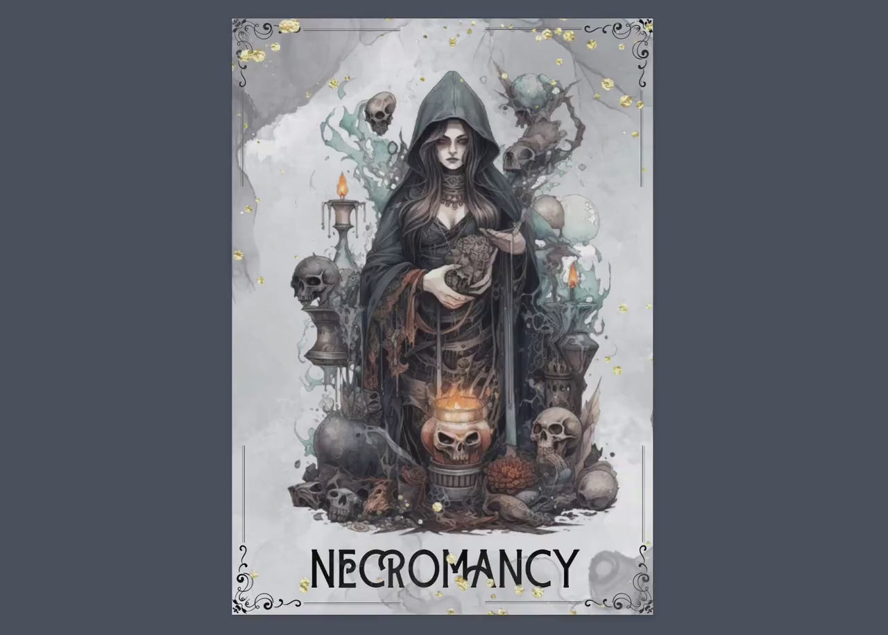 Necromancy for Beginners. Beautiful pages for your Book Of Shadows. Instant download