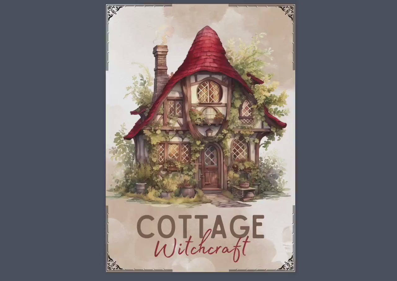 Enchant Your Path: Cottage Witchcraft. Basics. Beautiful printable Grimoire pages. 22 pages