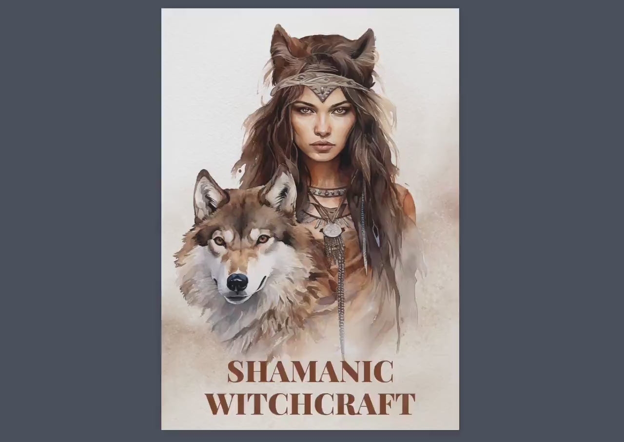 SHAMANIC WITCHCRAFT. Basics. Printable beautiful grimoire pages.
