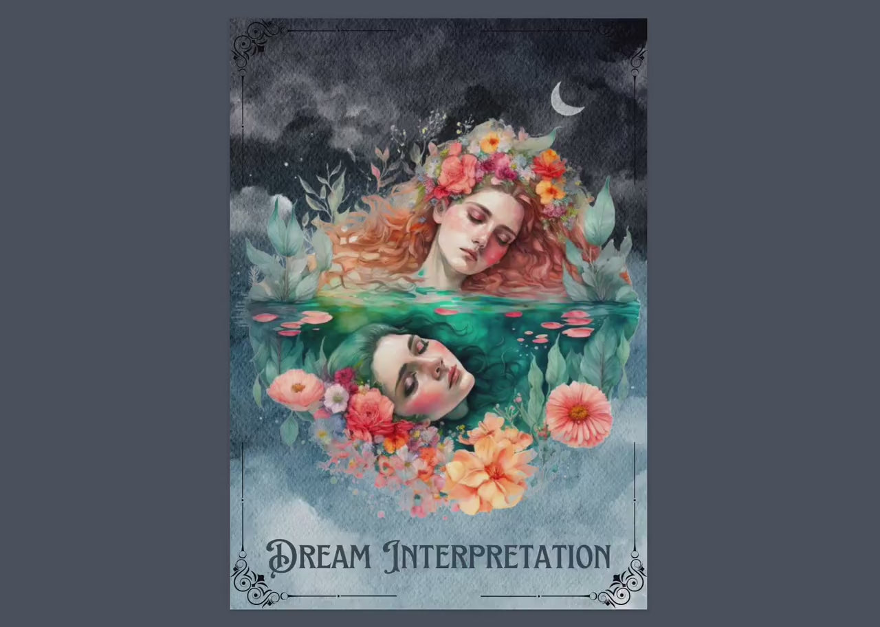 Dream Interpretation + BONUS. Beautiful pages for your Book Of Shadows. Instant Download.
