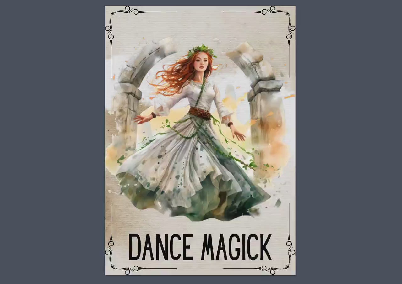 Dance Magick. Beautiful pages for your Book Of Shadows. Instant download.