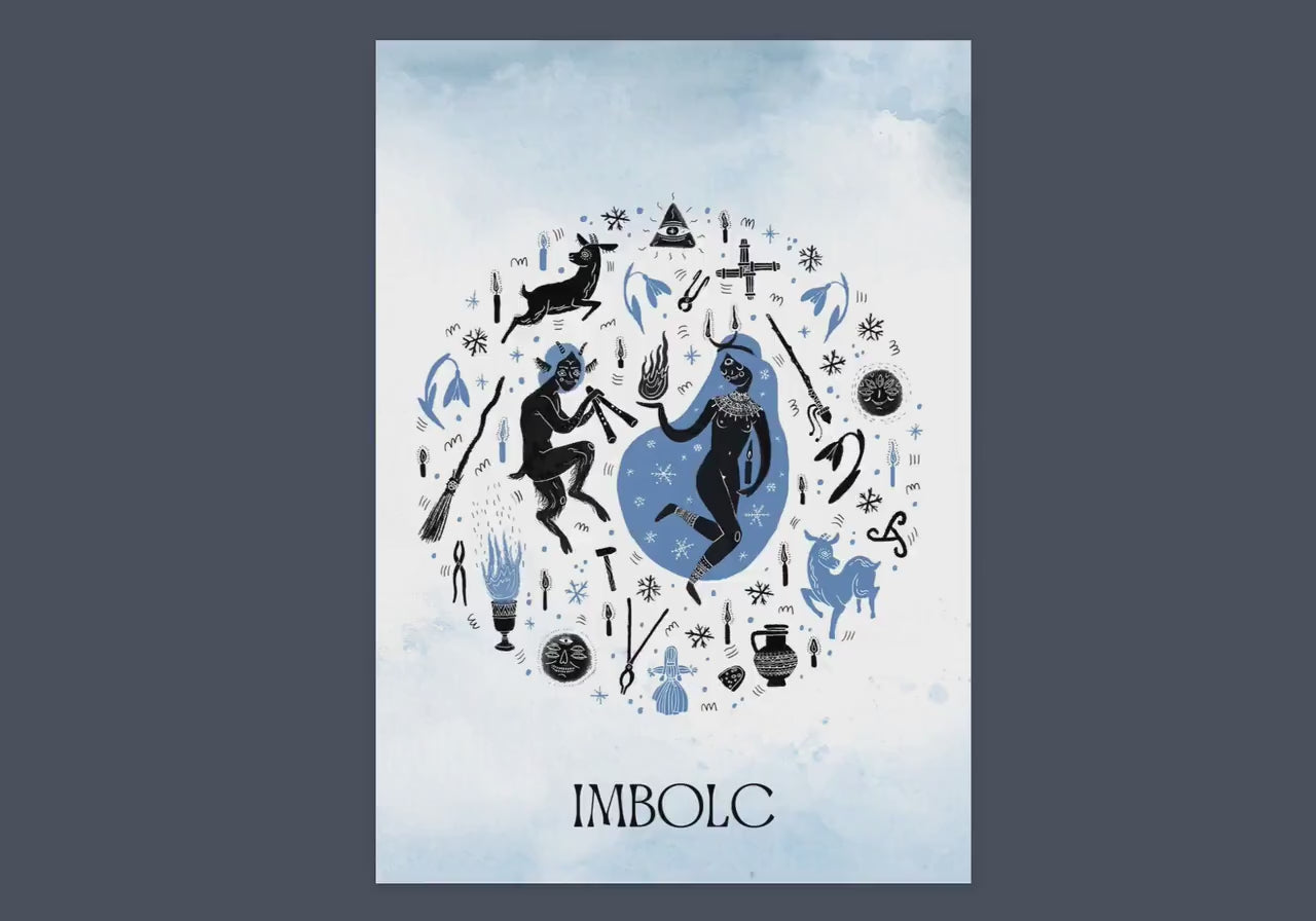 Imbolc Sabbat Grimoire Printable Book of Shadows, Candlemas, Pagan Wheel of the Year, Witchcraft BOS Pages, Wicca Ritual