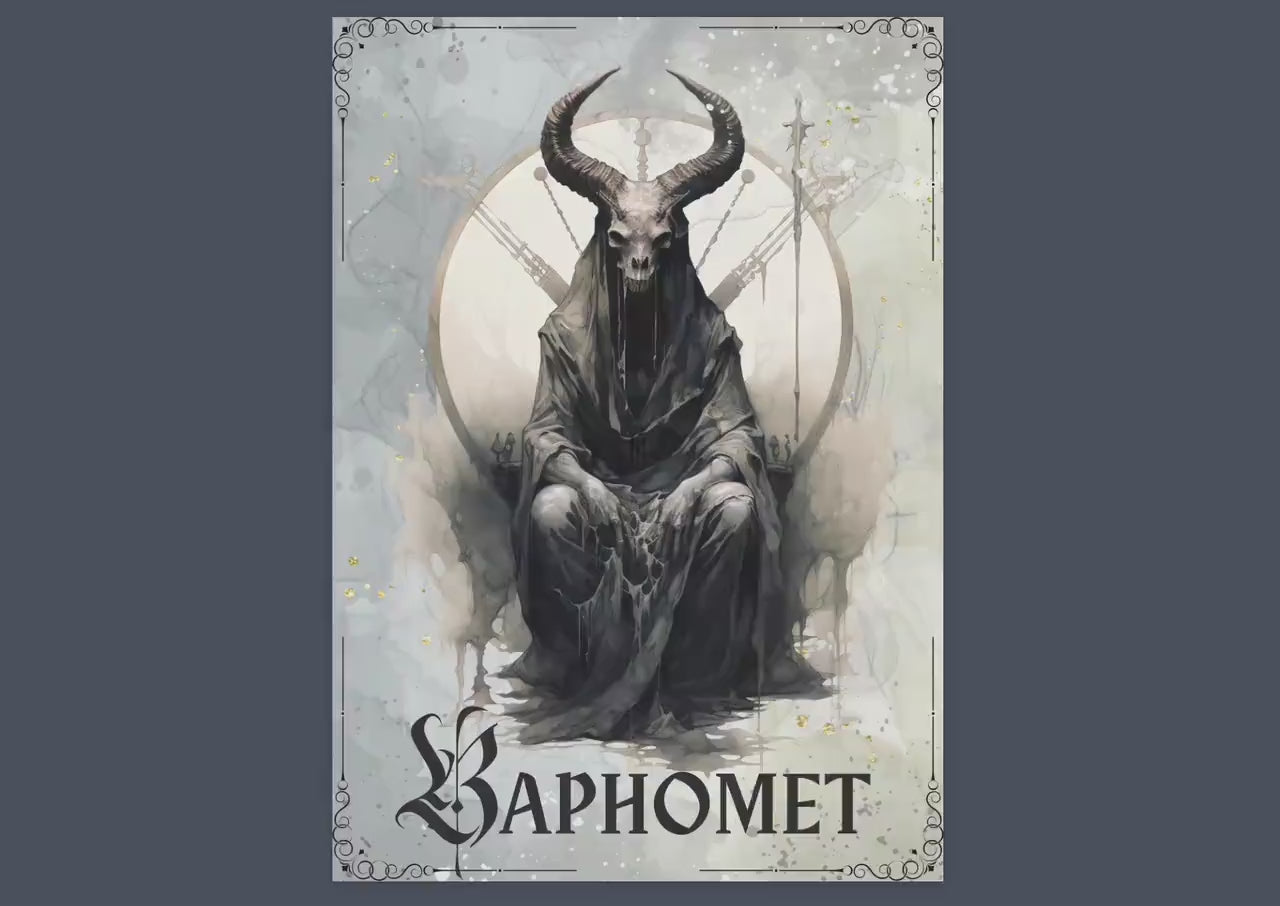 Baphomet. Basics. Grimoire pages. Printable.