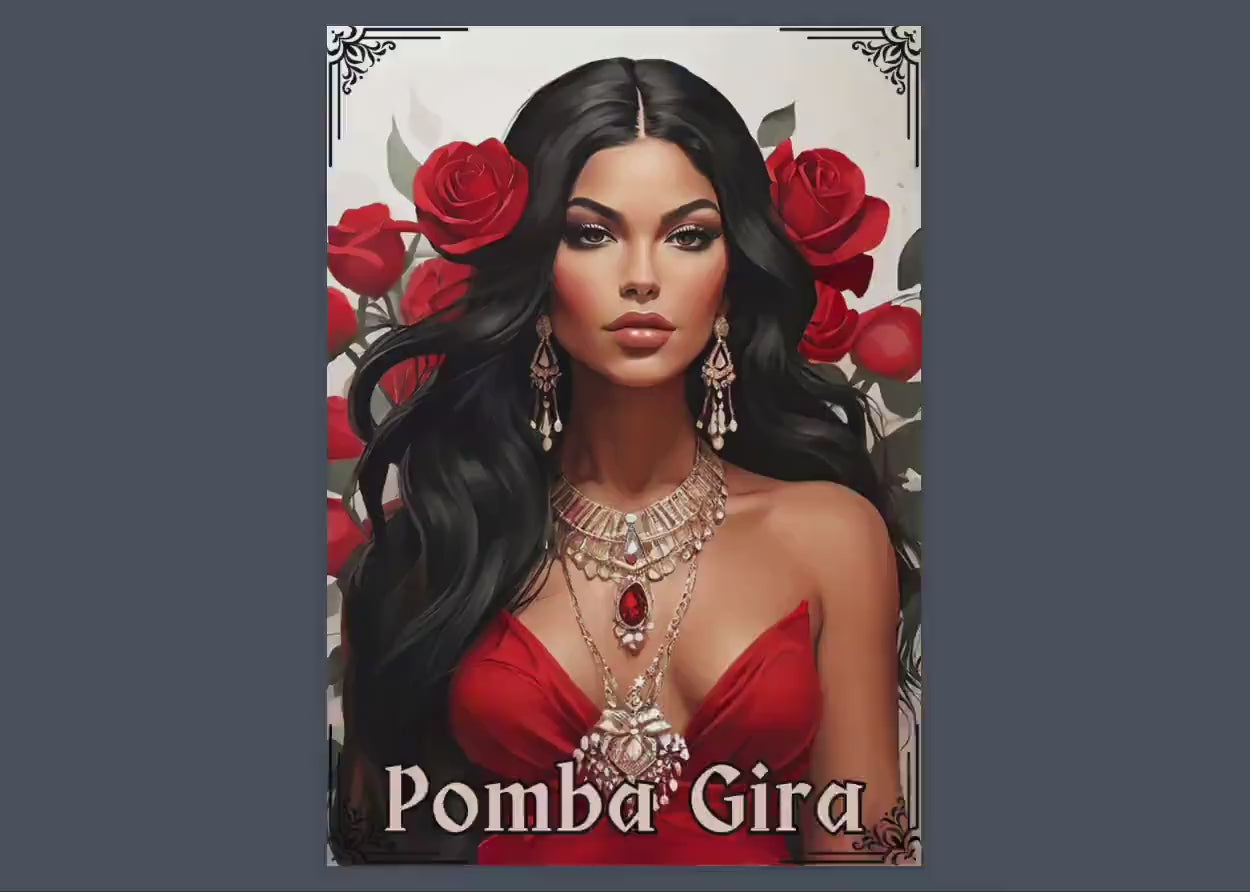 Pomba Gira. Basic guide. Beautiful pages for your Grimoire or Book Of Shadows. Printable.