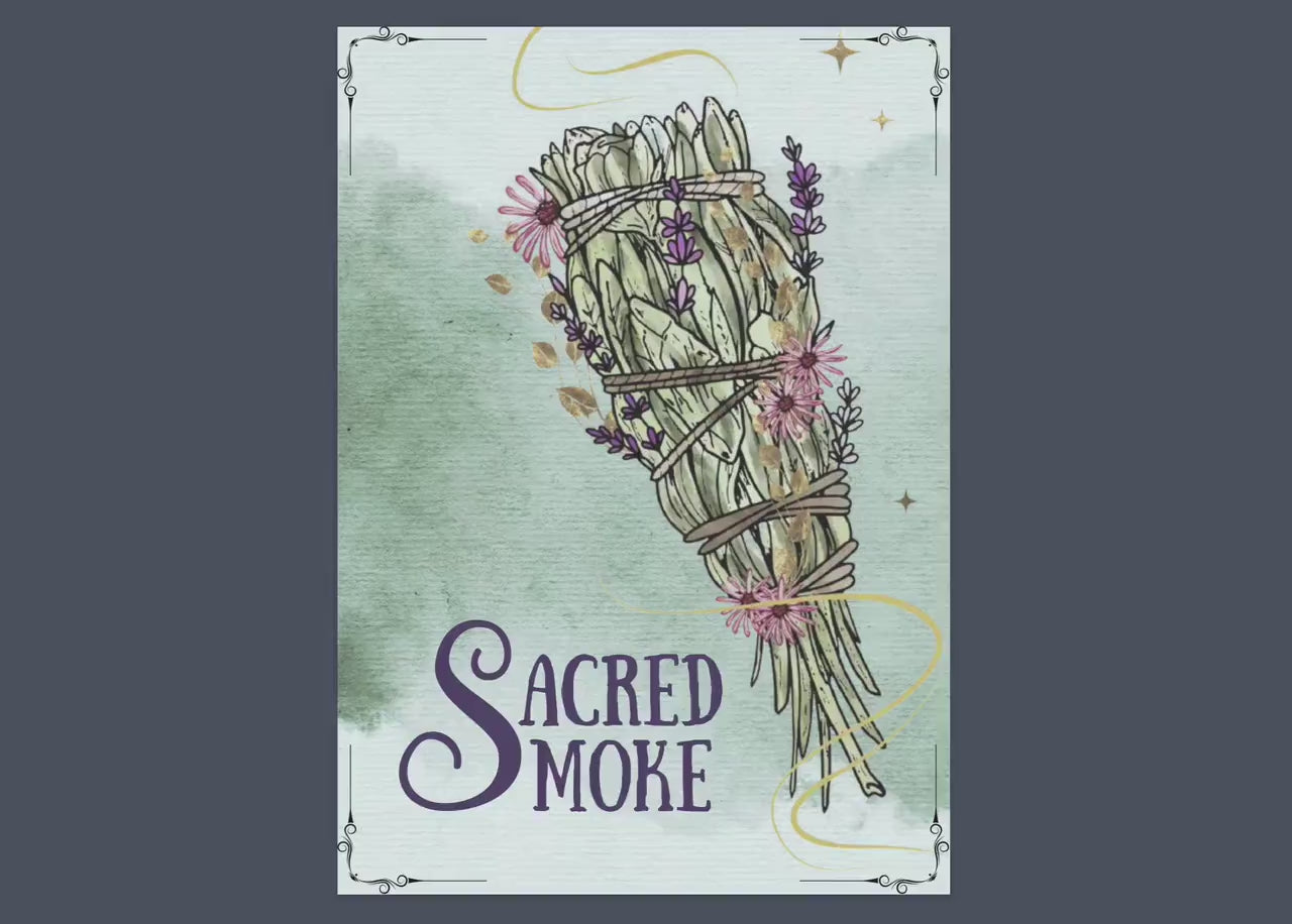 Sacred Smoke. Smudging For Beginners. Beautiful pages for your Book Of Shadows. Instant download