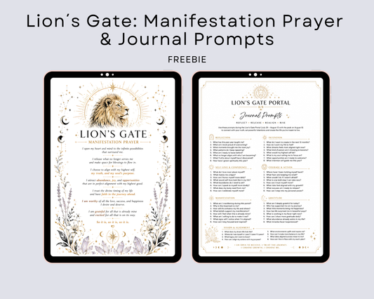 Lion´s Gate: Manifestation Prayer & Journal Prompts