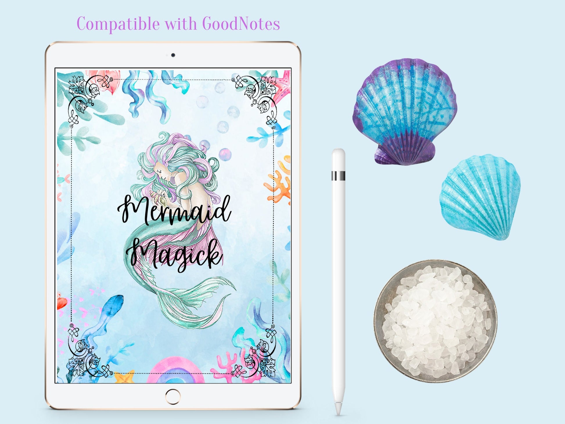 Mermaid Magick- A sea witches prayer- Spells- Book of Shadows- Instant download
