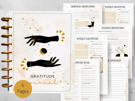 Daily Gratitude Journal | Minimalist Gratitude Journal | Digital Daily Reflection