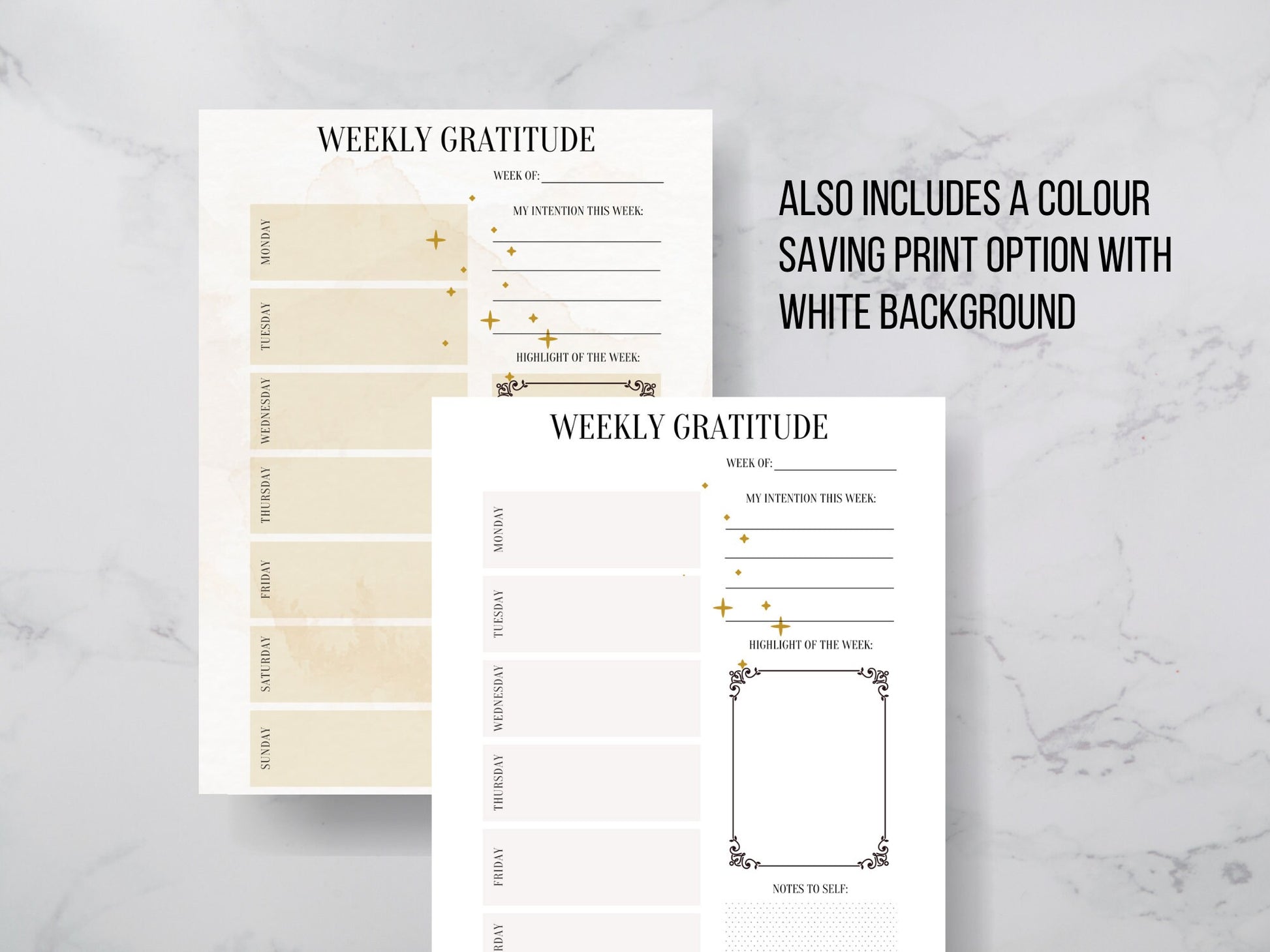 Daily Gratitude Journal | Minimalist Gratitude Journal | Digital Daily Reflection