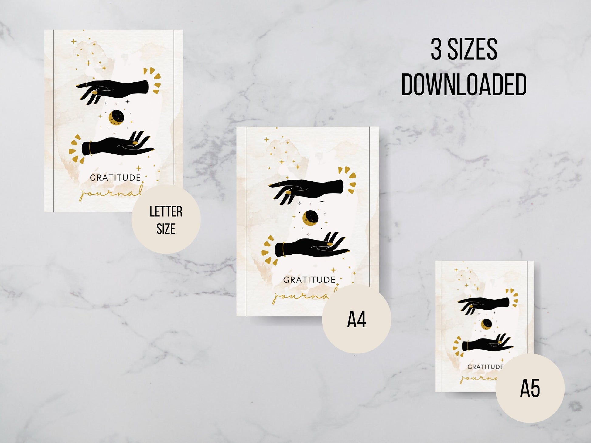 Daily Gratitude Journal | Minimalist Gratitude Journal | Digital Daily Reflection