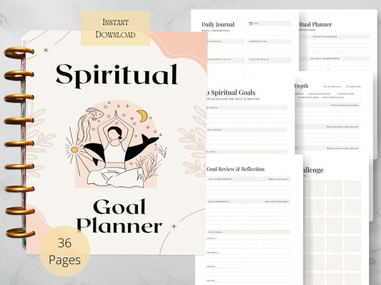 Manifestation Journal Template, Spiritual planner, Manifestation Planner