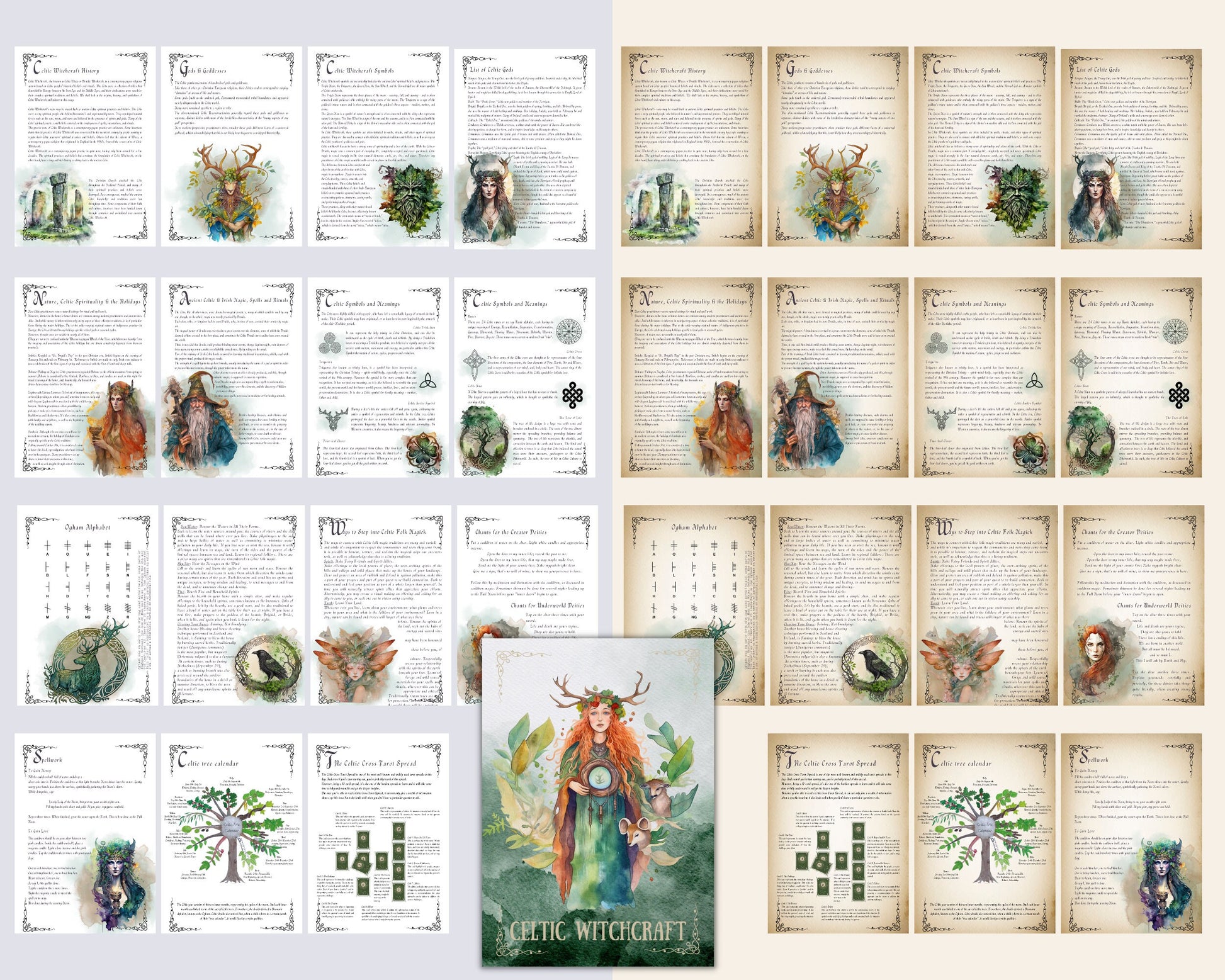 Celtic Witchcraft. Basics. Beautiful pages for your Book Of Shadows