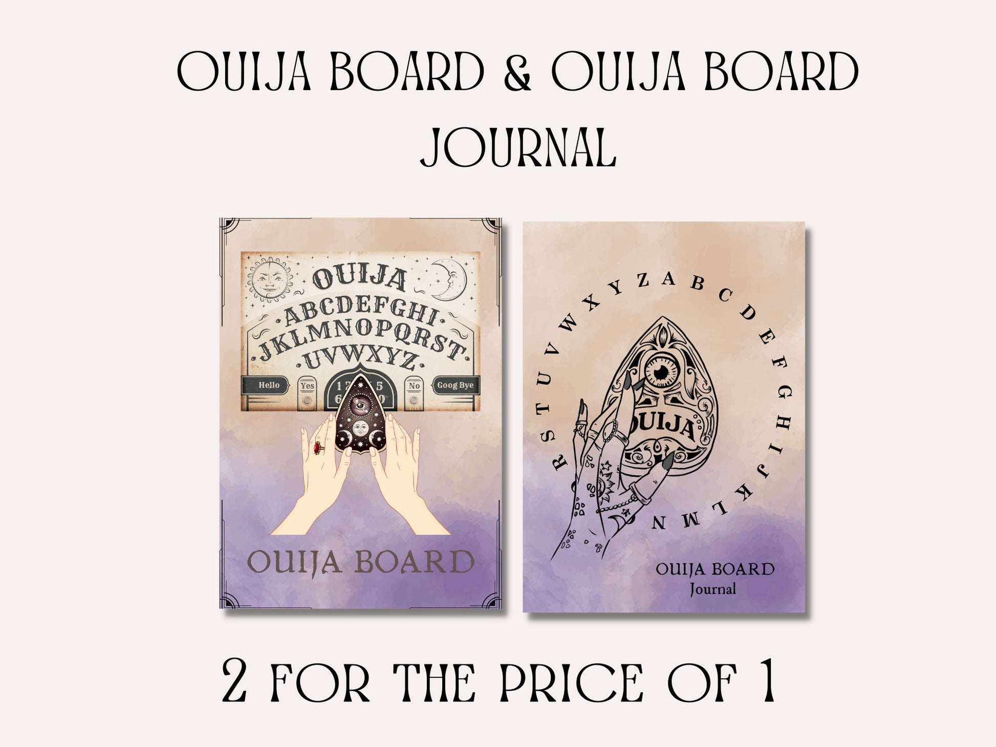 OUIJA board for beginners. Beautiful pages for your Book Of Shadows. Instant download.