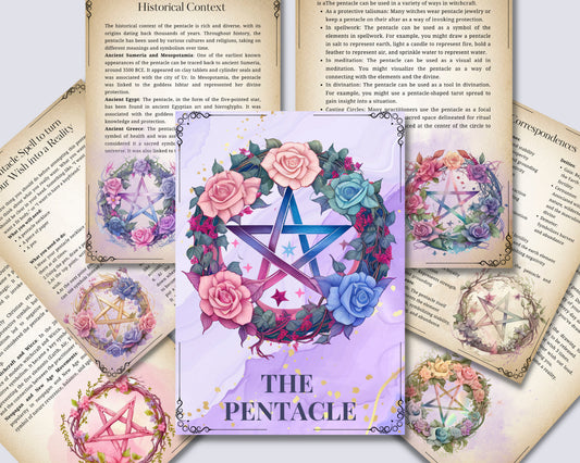 The Pentacle. Beautiful pages for your Book Of Shadows