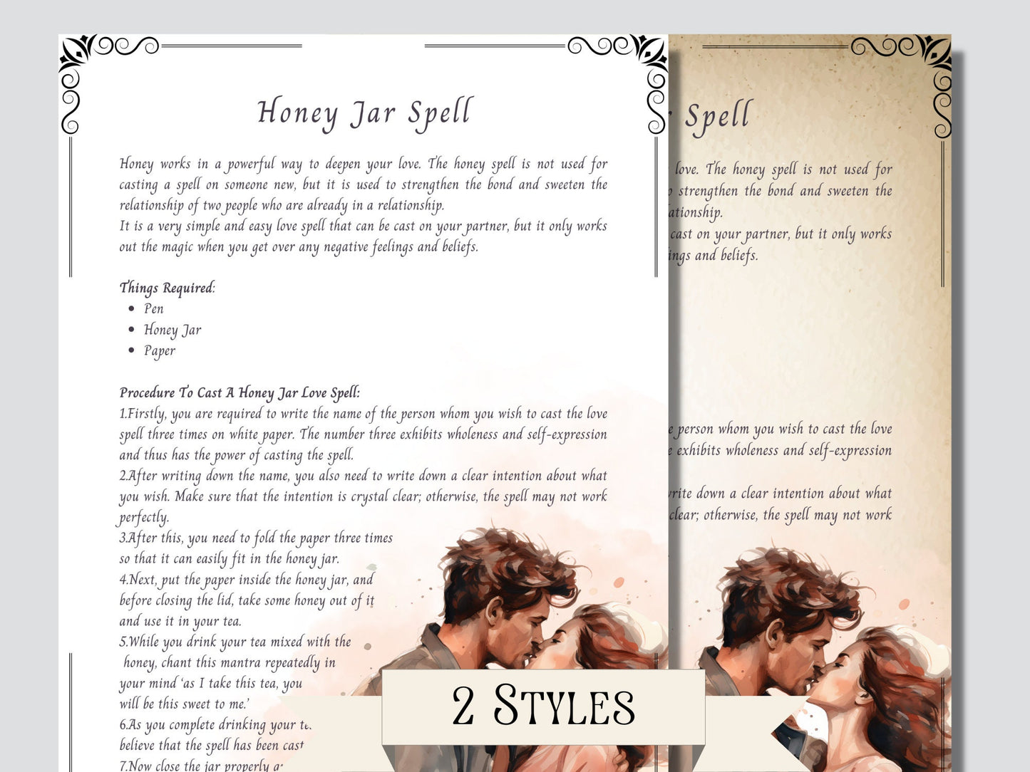 Love Magick. Beautiful pages for your Book Of Shadows. Instant download.