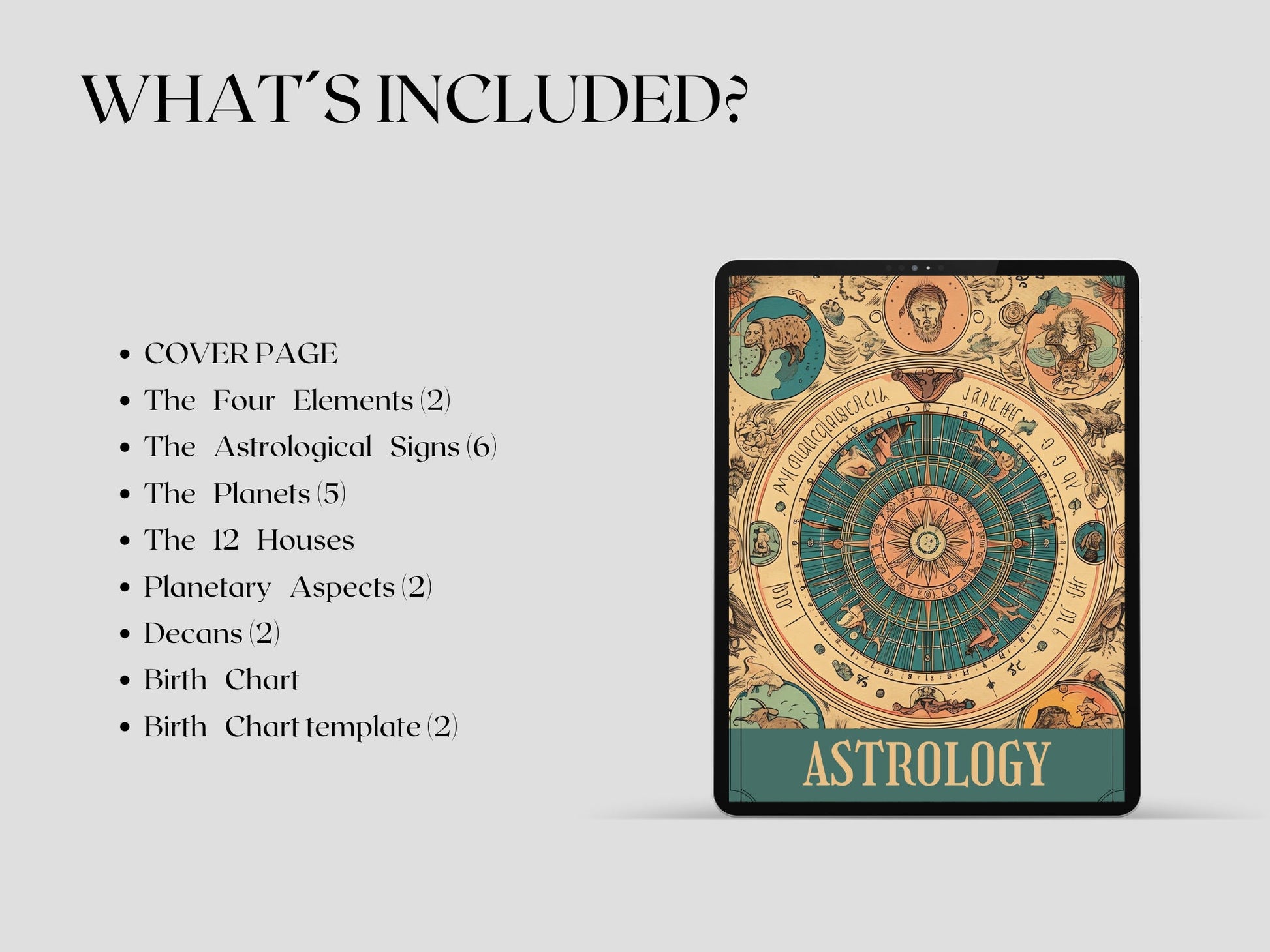 Basics of Astrology, Grimoire Pages, Grimoire Printables, Witch Printables, Book of Shadows Printables, Beginner Witch.