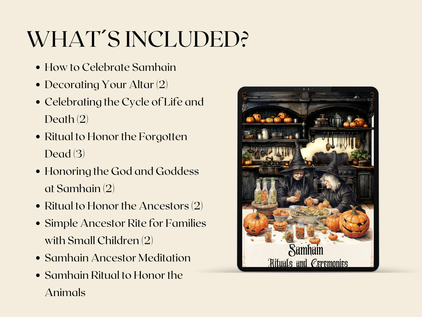 Samhain Rituals and Ceremonies. Printable pages for your Book Of Shadows.