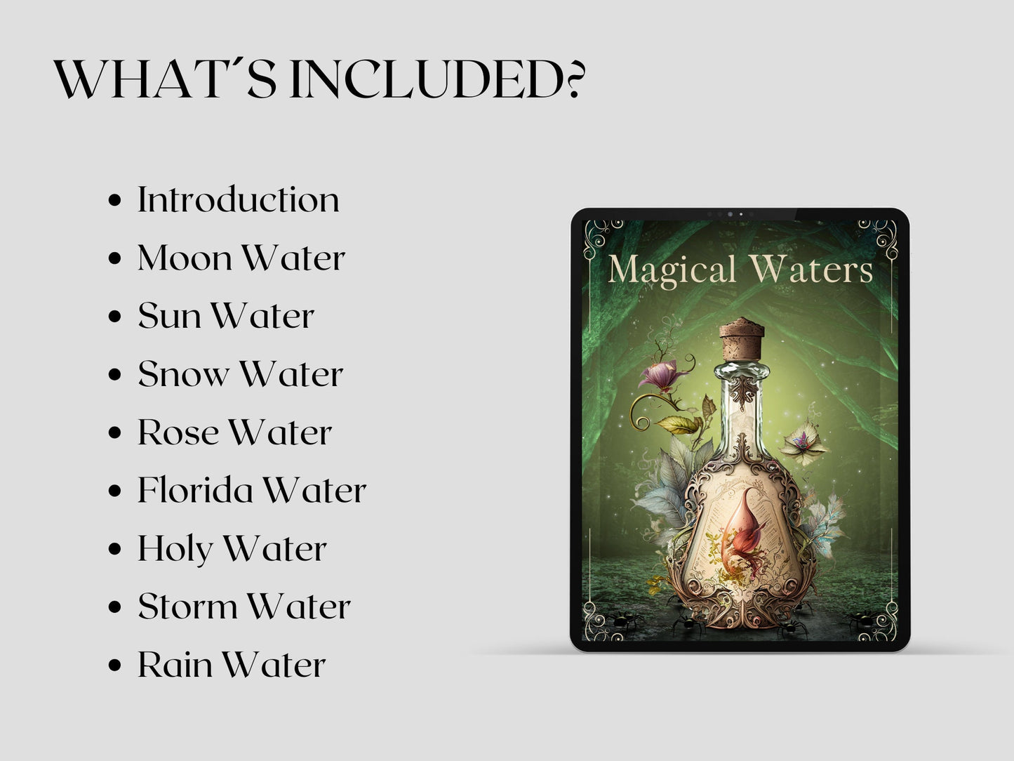 MAGICAL WATERS. Beautiful pages for you Book Of Shadows. Instant download. Printable