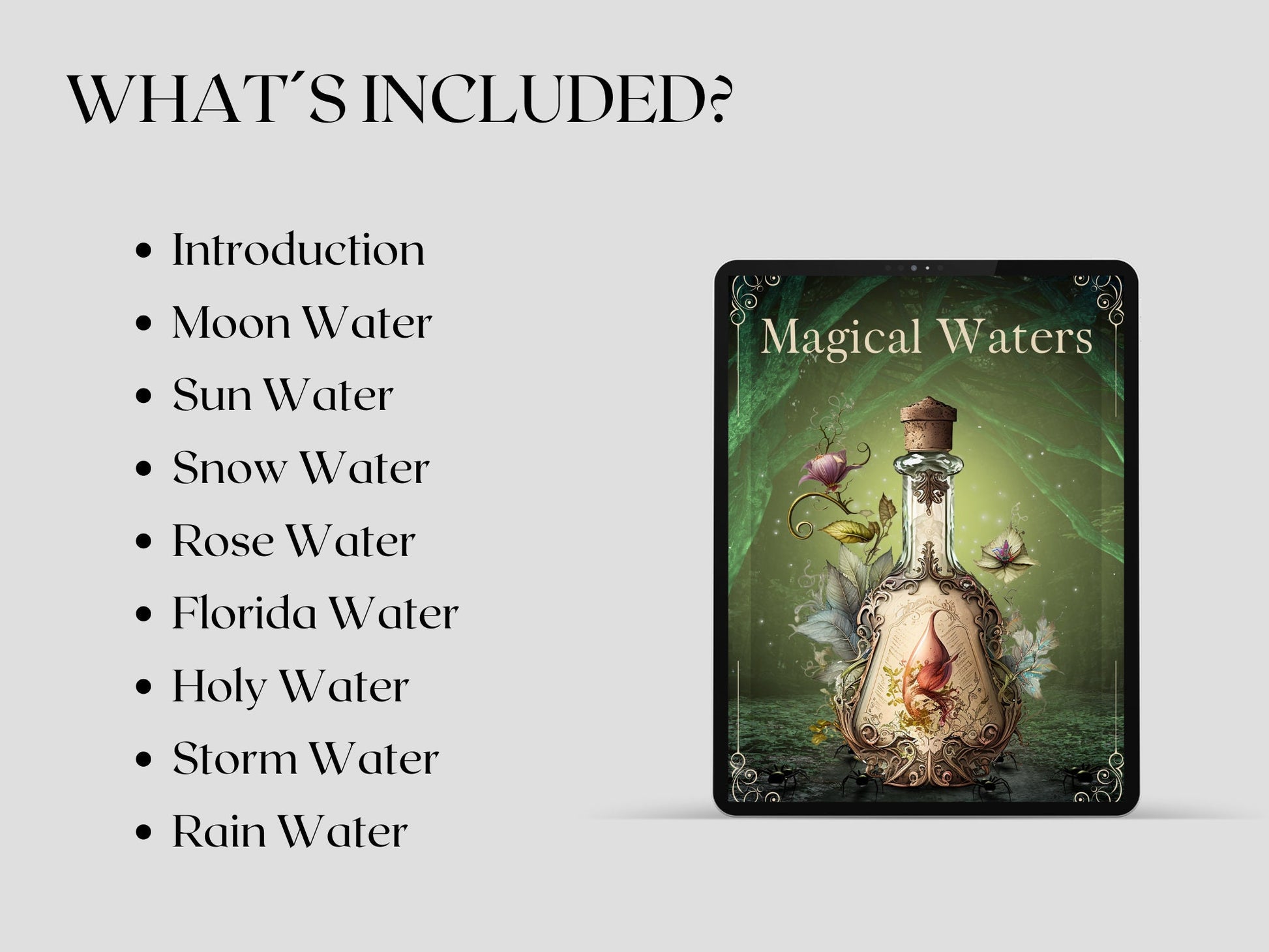 MAGICAL WATERS. Beautiful pages for you Book Of Shadows. Instant download. Printable