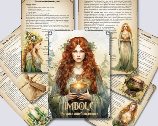 Imbolc. Rituals and Ceremonies. Printable pages for your Book Of Shadows.