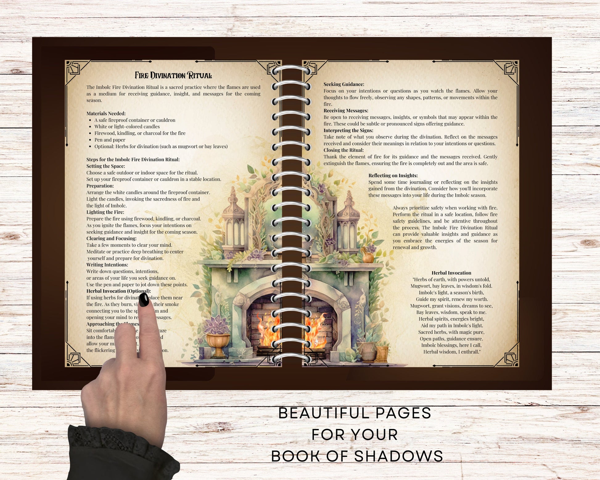 Imbolc. Rituals and Ceremonies. Printable pages for your Book Of Shadows.