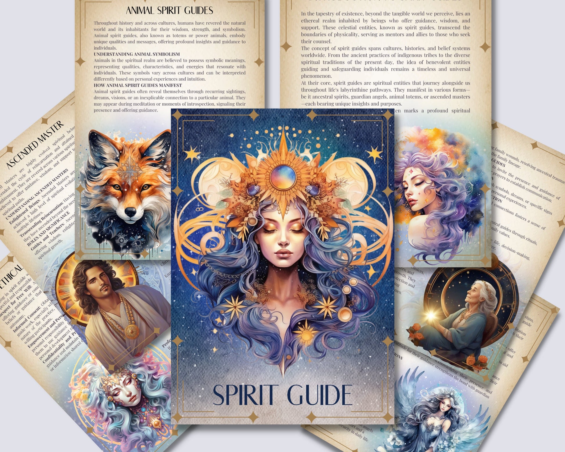 Spirit Guide. Basics. Beautiful pages for your Grimoire or Book of Shadows. Printable