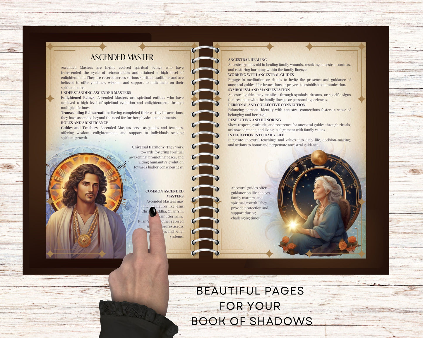 Spirit Guide. Basics. Beautiful pages for your Grimoire or Book of Shadows. Printable