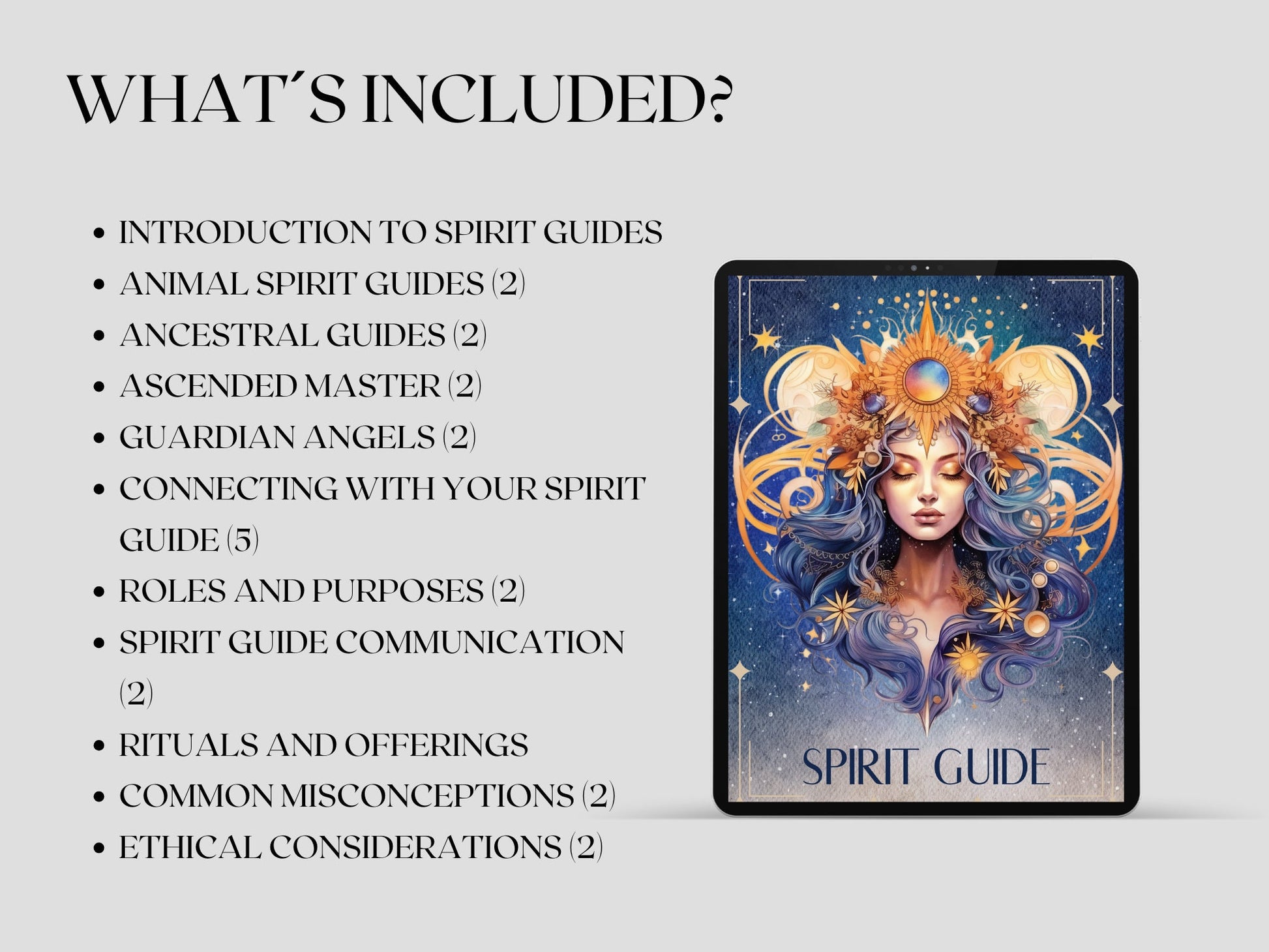 Spirit Guide. Basics. Beautiful pages for your Grimoire or Book of Shadows. Printable
