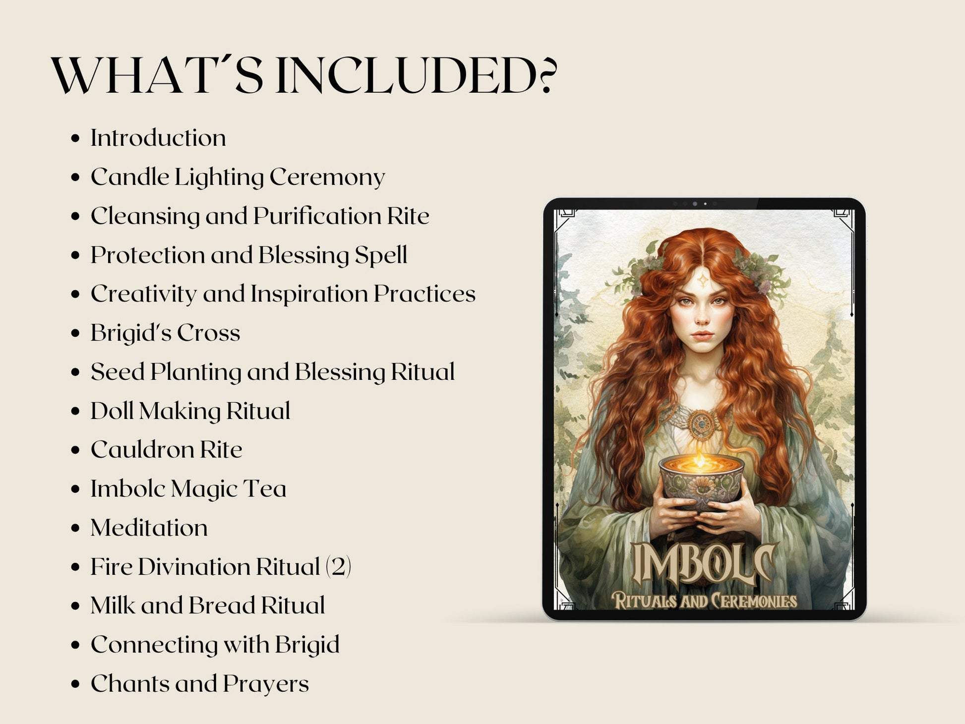Imbolc. Rituals and Ceremonies. Printable pages for your Book Of Shadows.