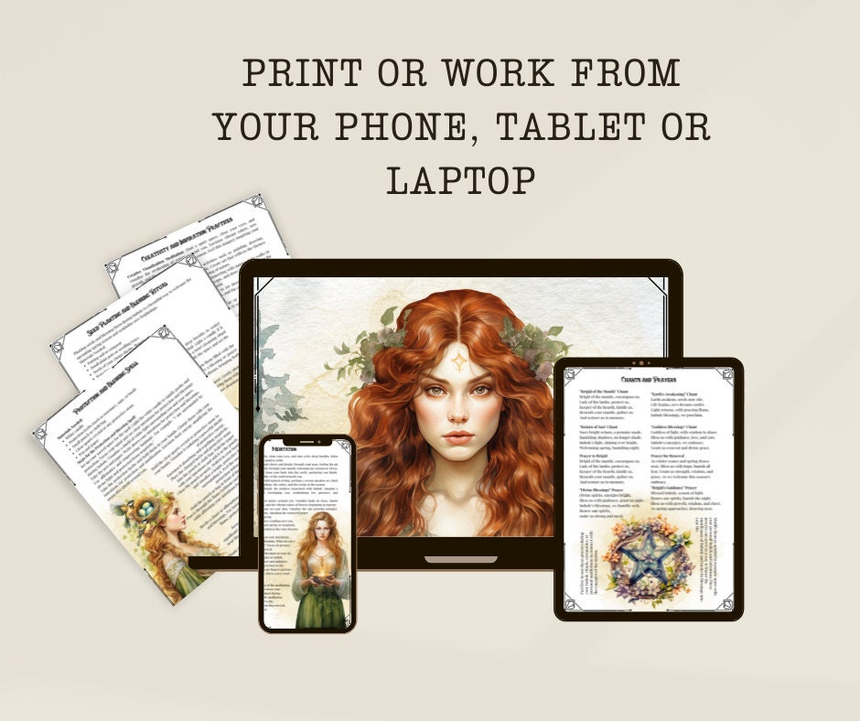 Imbolc. Rituals and Ceremonies. Printable pages for your Book Of Shadows.