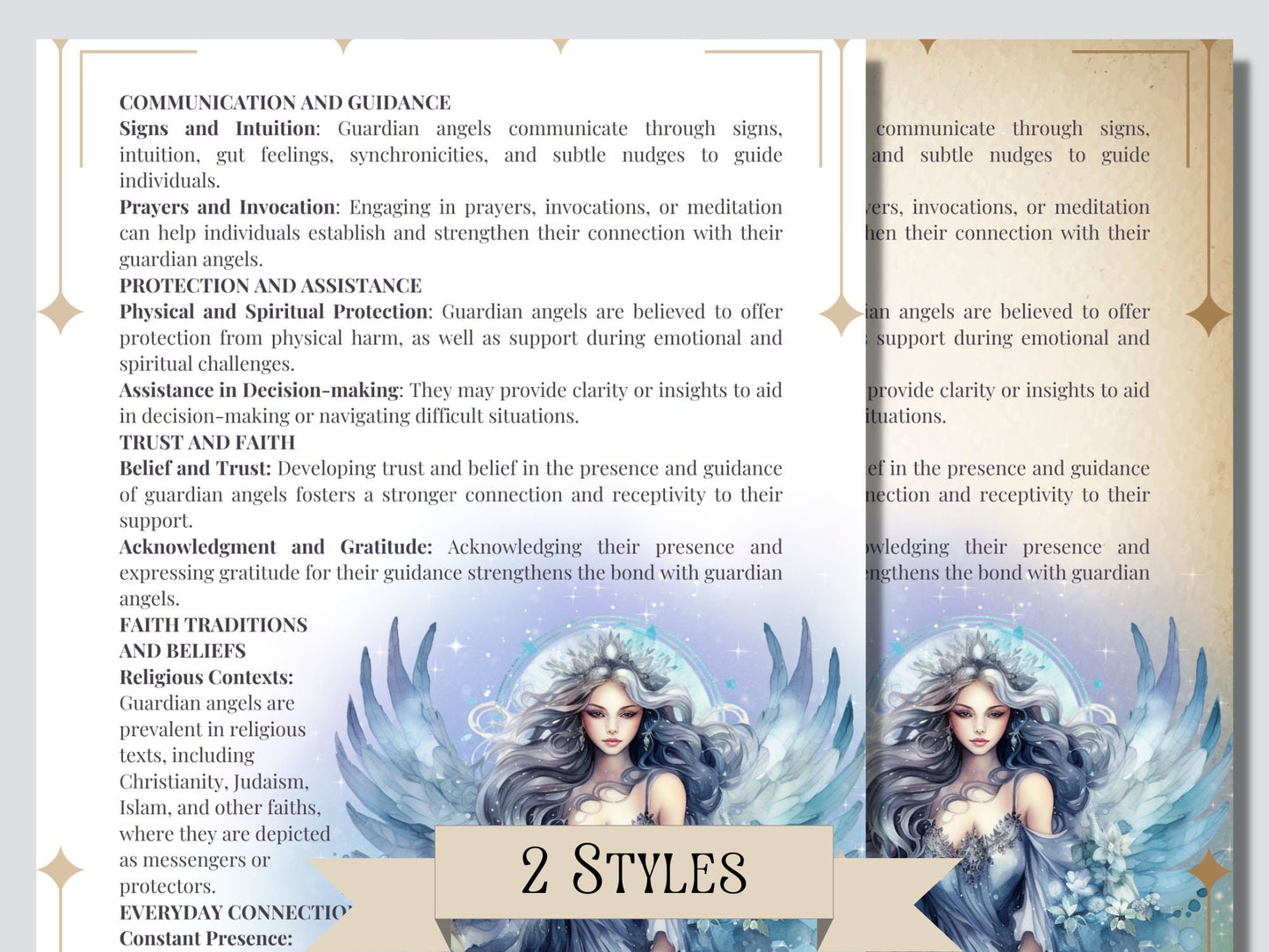 Spirit Guide. Basics. Beautiful pages for your Grimoire or Book of Shadows. Printable