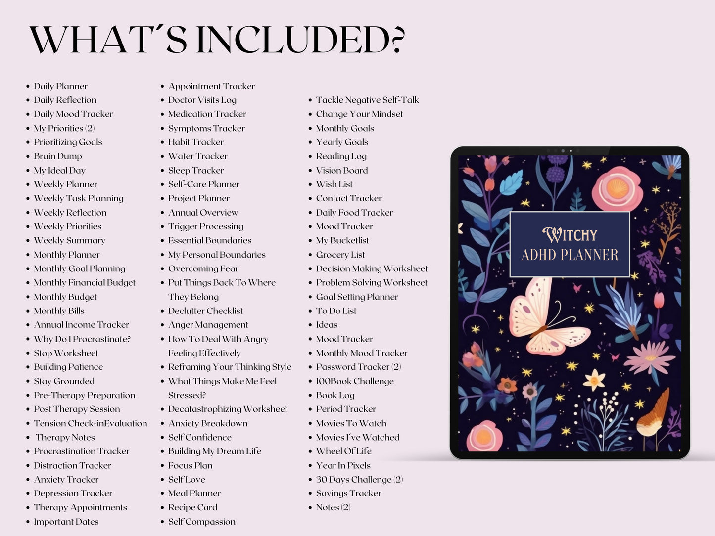 The most complete Witchy ADHD Planner Printable for Adults + BONUS