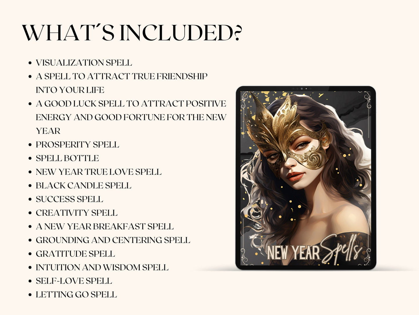 New Year Spells. Beautiful printable Grimoire Pages. Empower Your New Year. Manifest your dreams