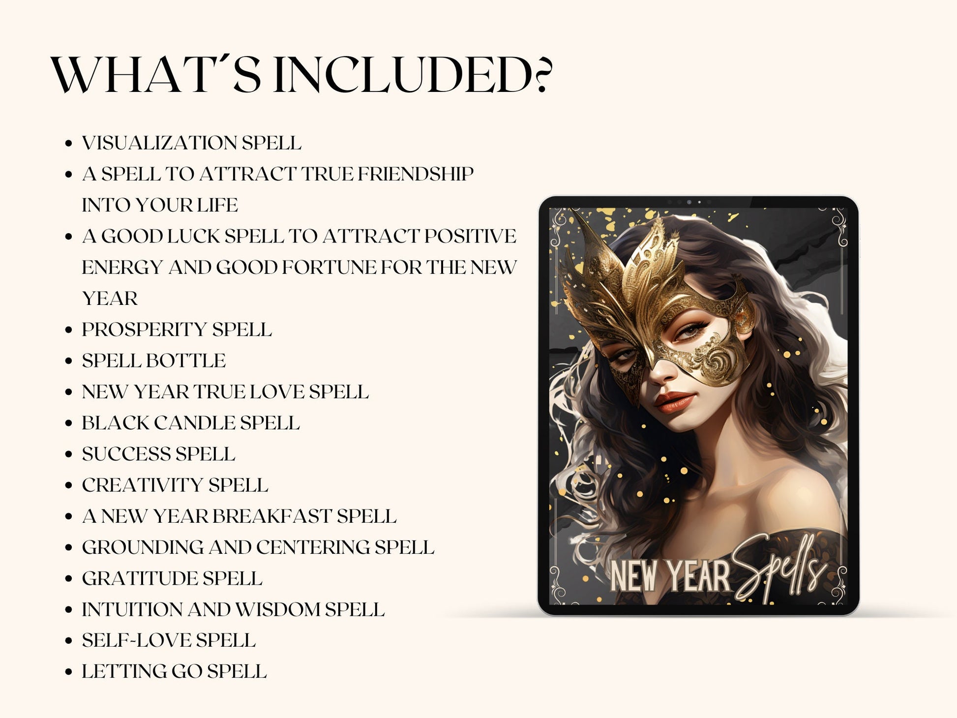 New Year Spells. Beautiful printable Grimoire Pages. Empower Your New Year. Manifest your dreams