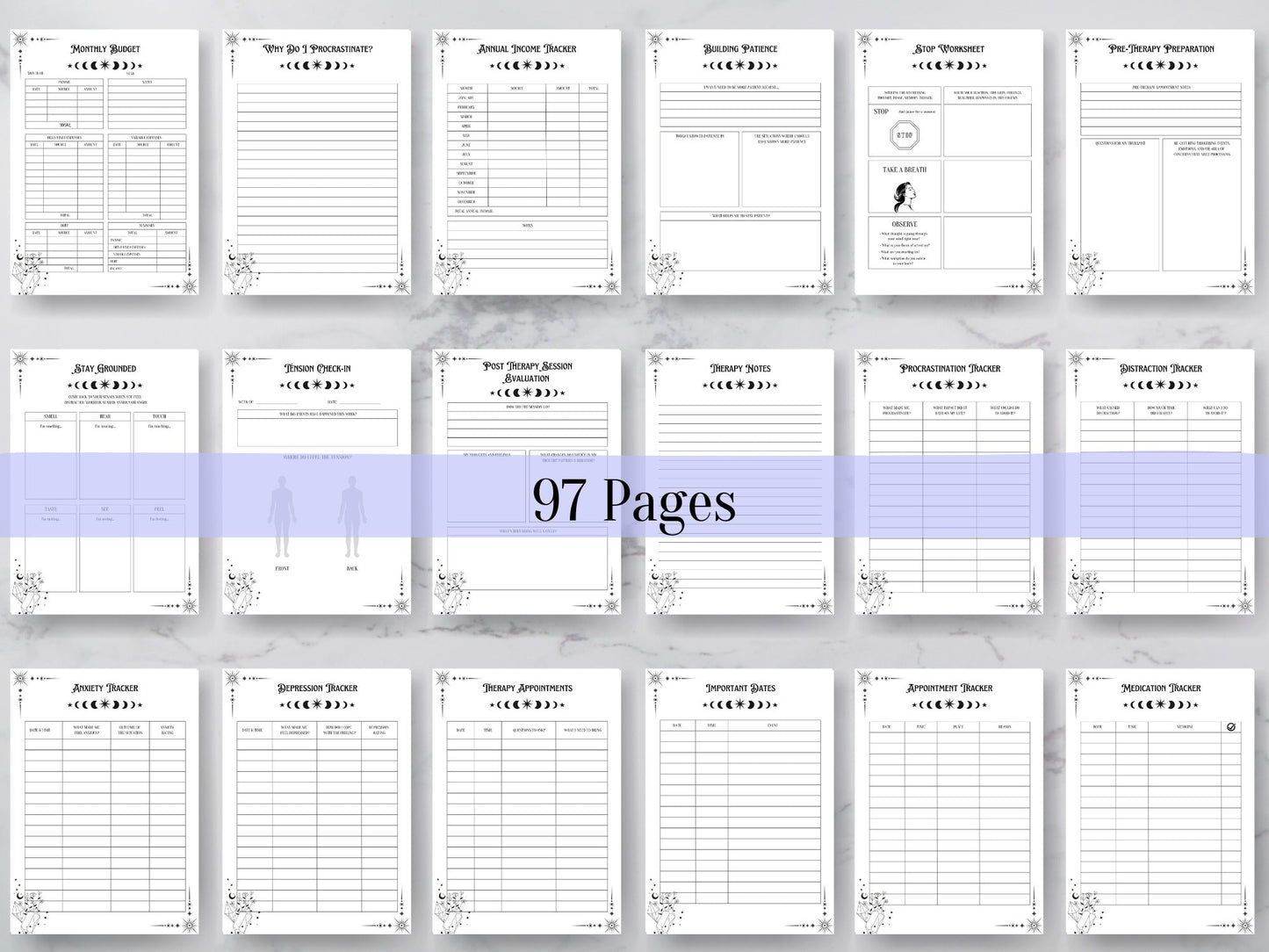 The most complete Witchy ADHD Planner Printable for Adults + BONUS