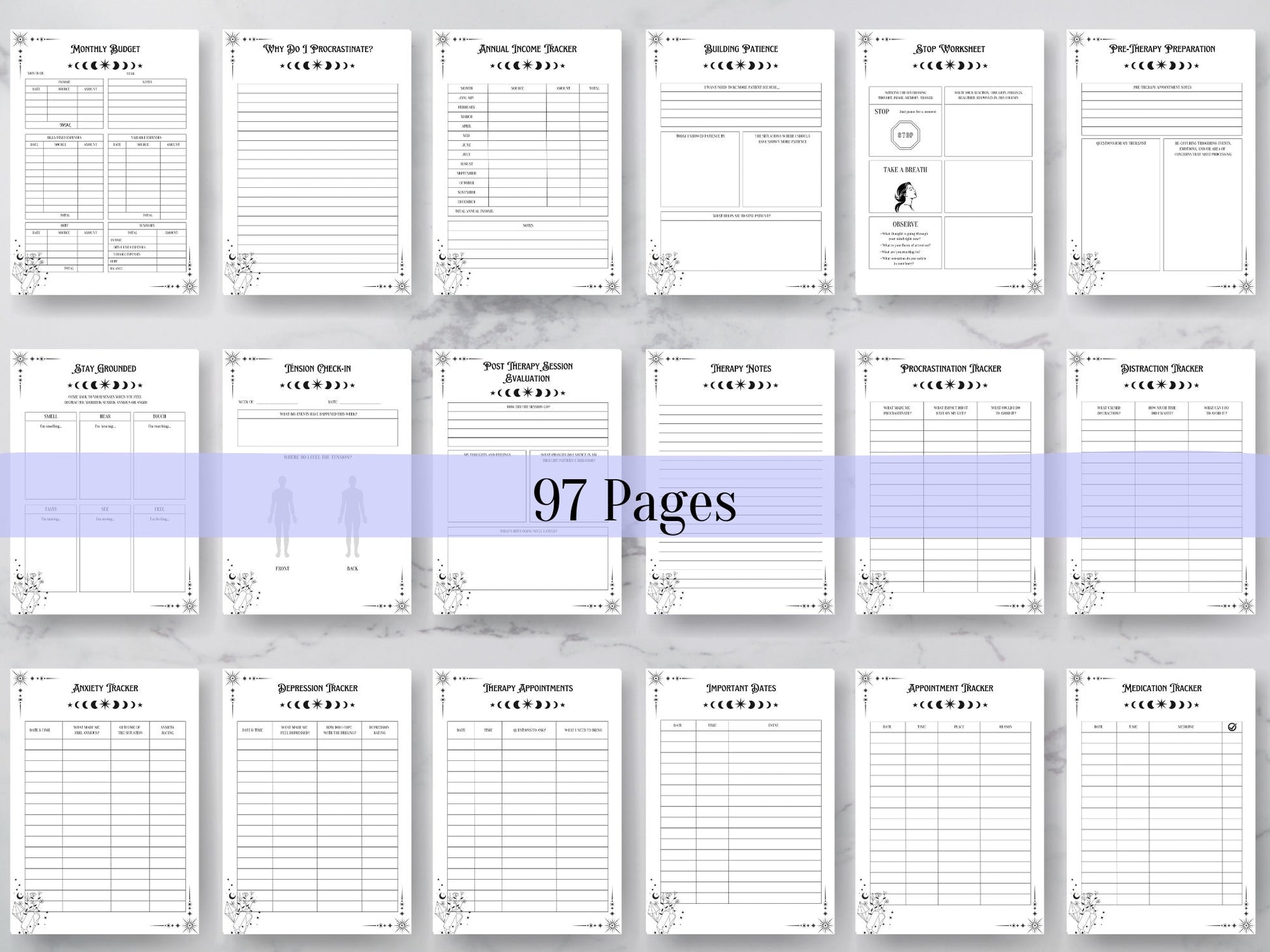 The most complete Witchy ADHD Planner Printable for Adults + BONUS