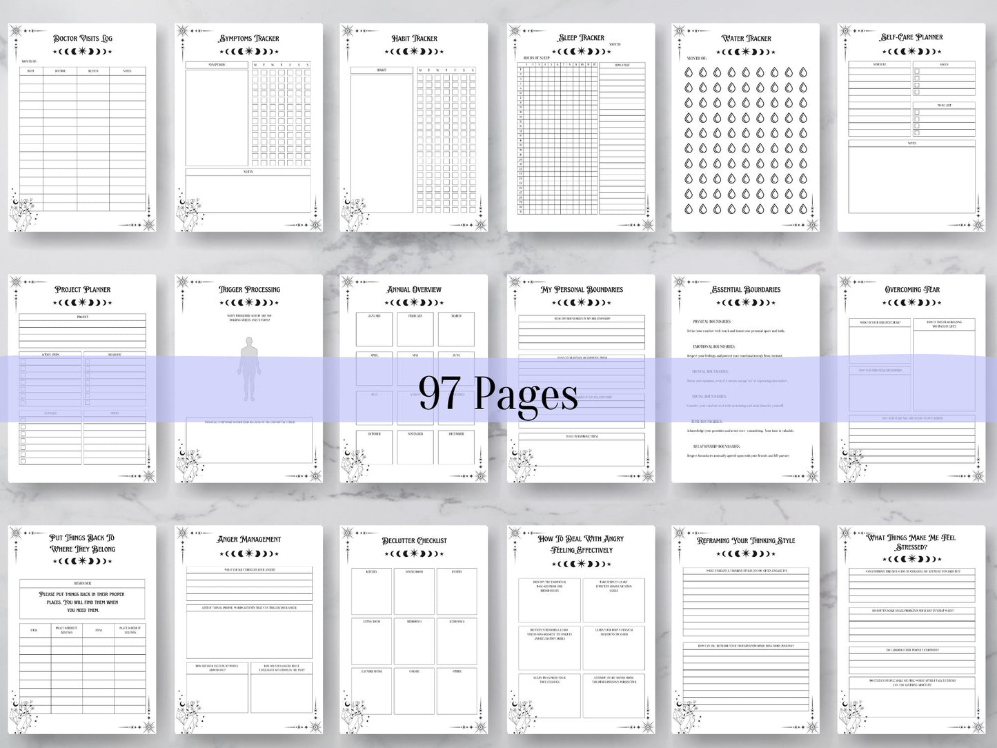 The most complete Witchy ADHD Planner Printable for Adults + BONUS