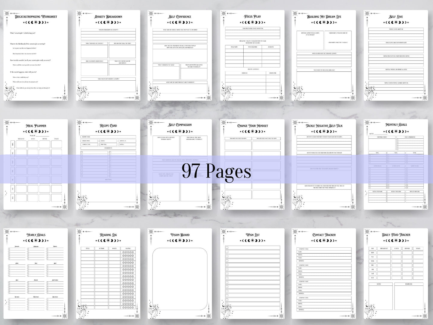 The most complete Witchy ADHD Planner Printable for Adults + BONUS
