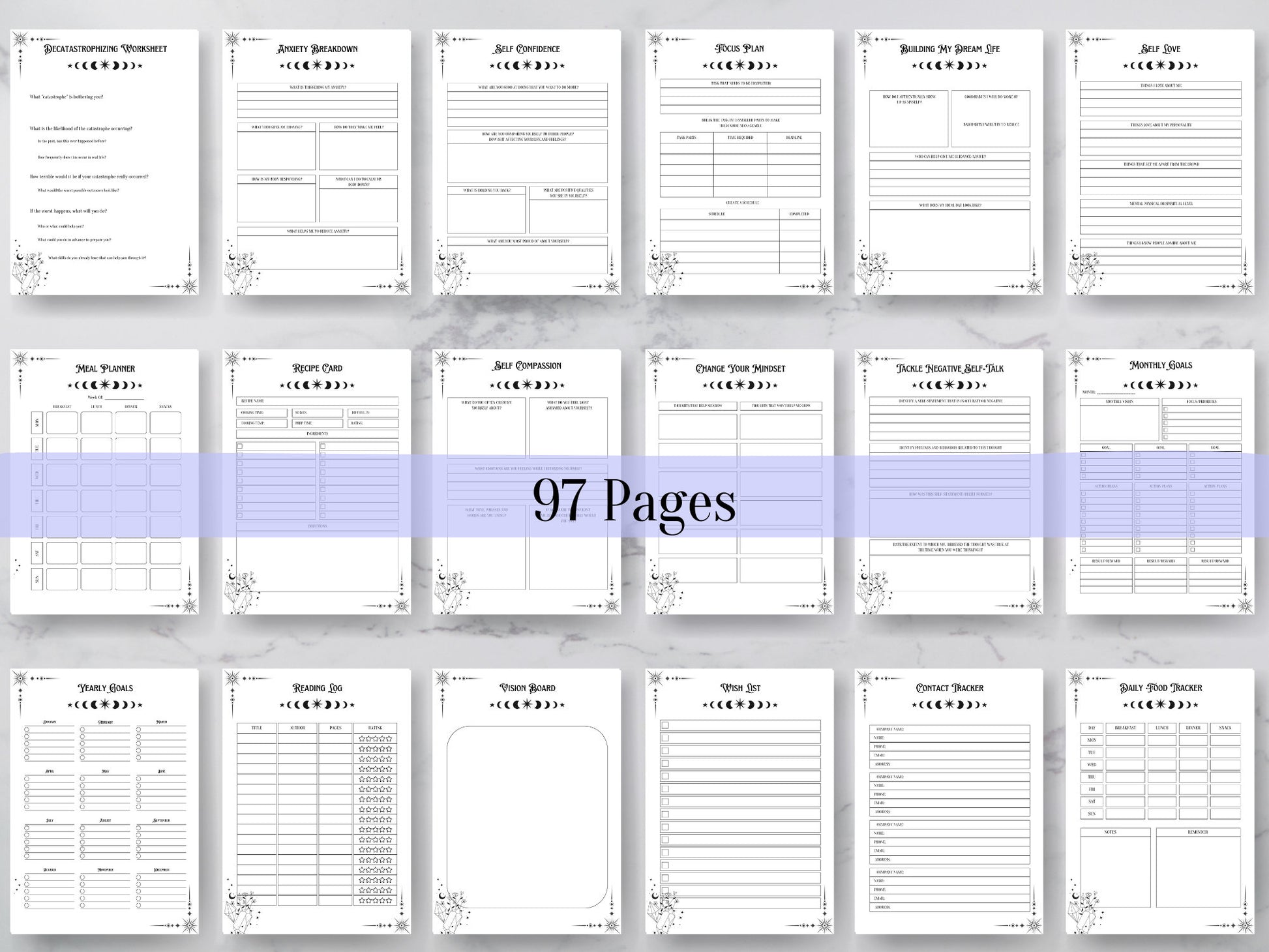The most complete Witchy ADHD Planner Printable for Adults + BONUS