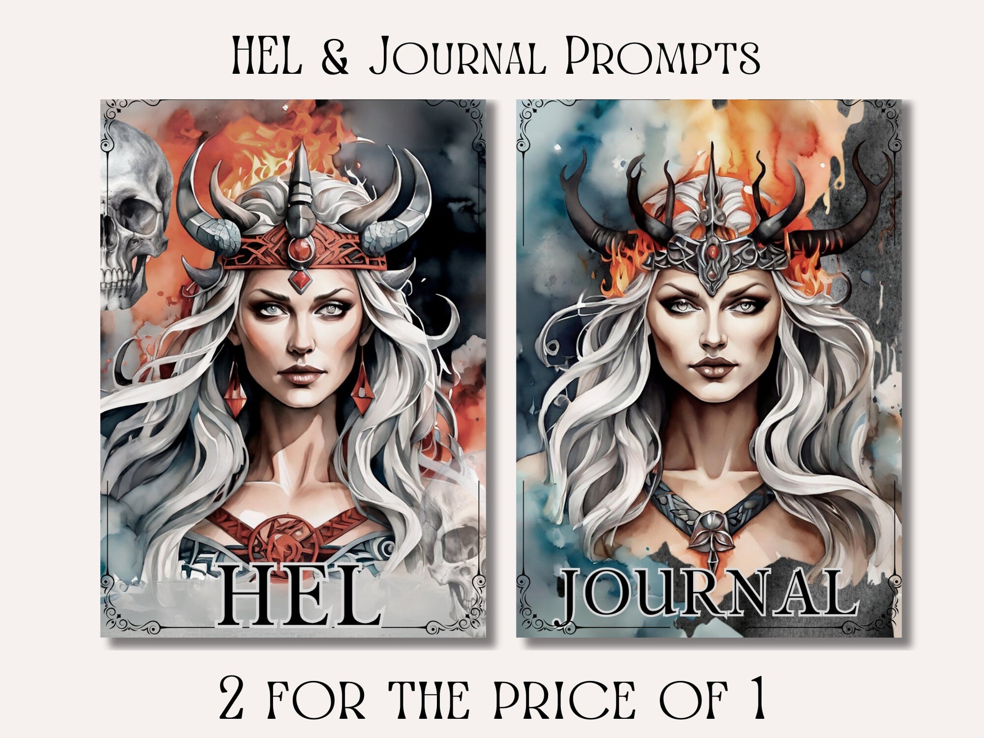 Hel. Norse Goddess. Beautiful pages for your Grimoire or Book Of Shadows. Printable.