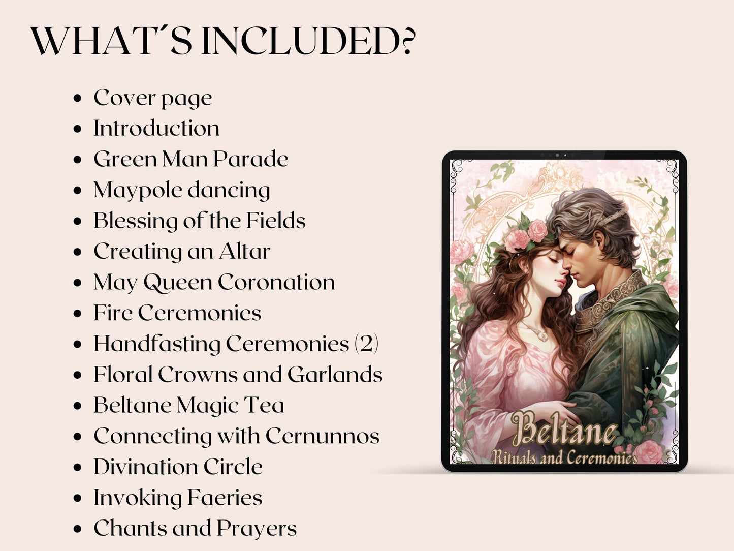 Beltane. Rituals and Ceremonies. Printable pages for your Grimoire or Book Of Shadows.