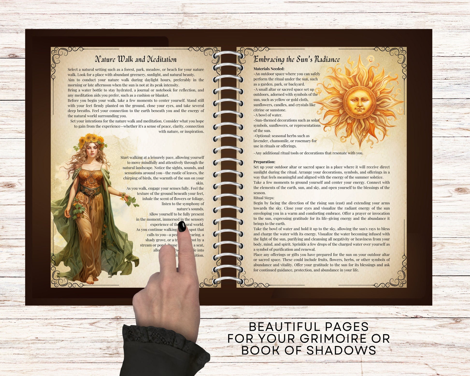 Litha. Rituals and Ceremonies. Printable pages for your Book Of Shadows.