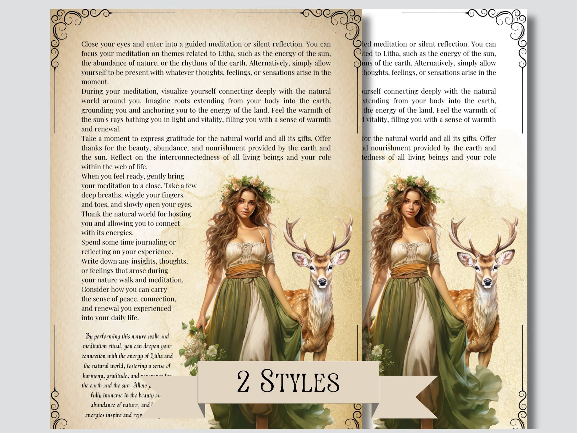 Litha. Rituals and Ceremonies. Printable pages for your Book Of Shadows.