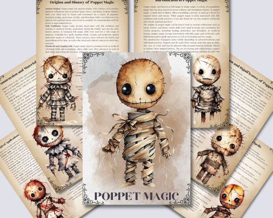 Poppet Magic. Basics. Beautiful pages for your Grimoire and Book Of Shadows. Printable