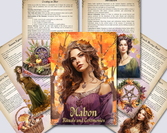 Mabon. Rituals and Ceremonies. Printable pages for your Book Of Shadows. Printable