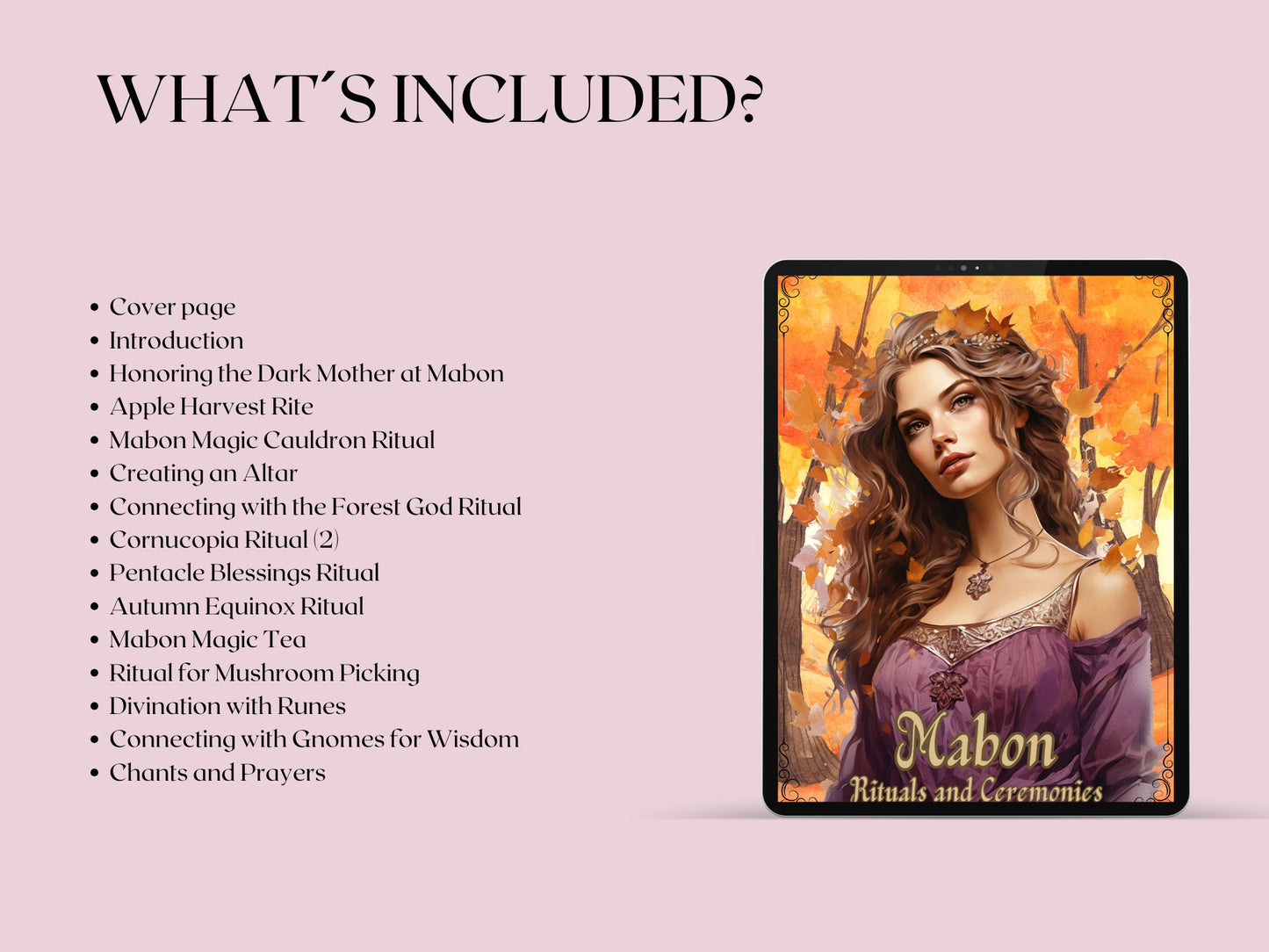 Mabon. Rituals and Ceremonies. Printable pages for your Book Of Shadows. Printable