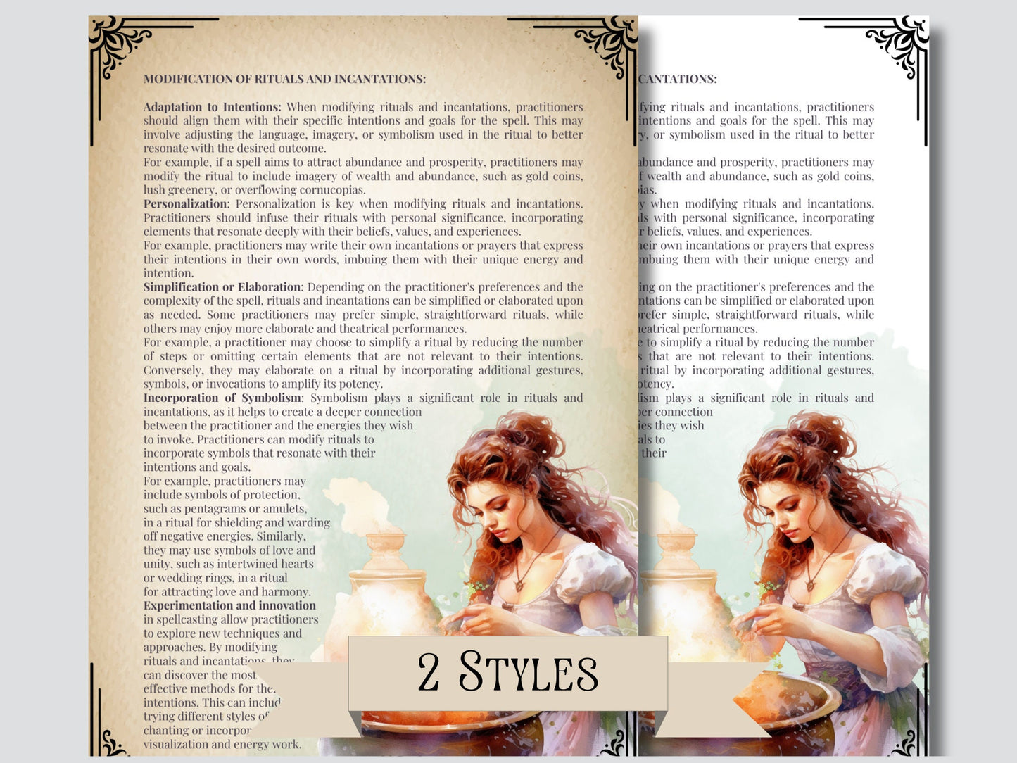 Making Magic Your Own: The Art of Spell Customization. Basics. Printable. Grimoire pages. Printable
