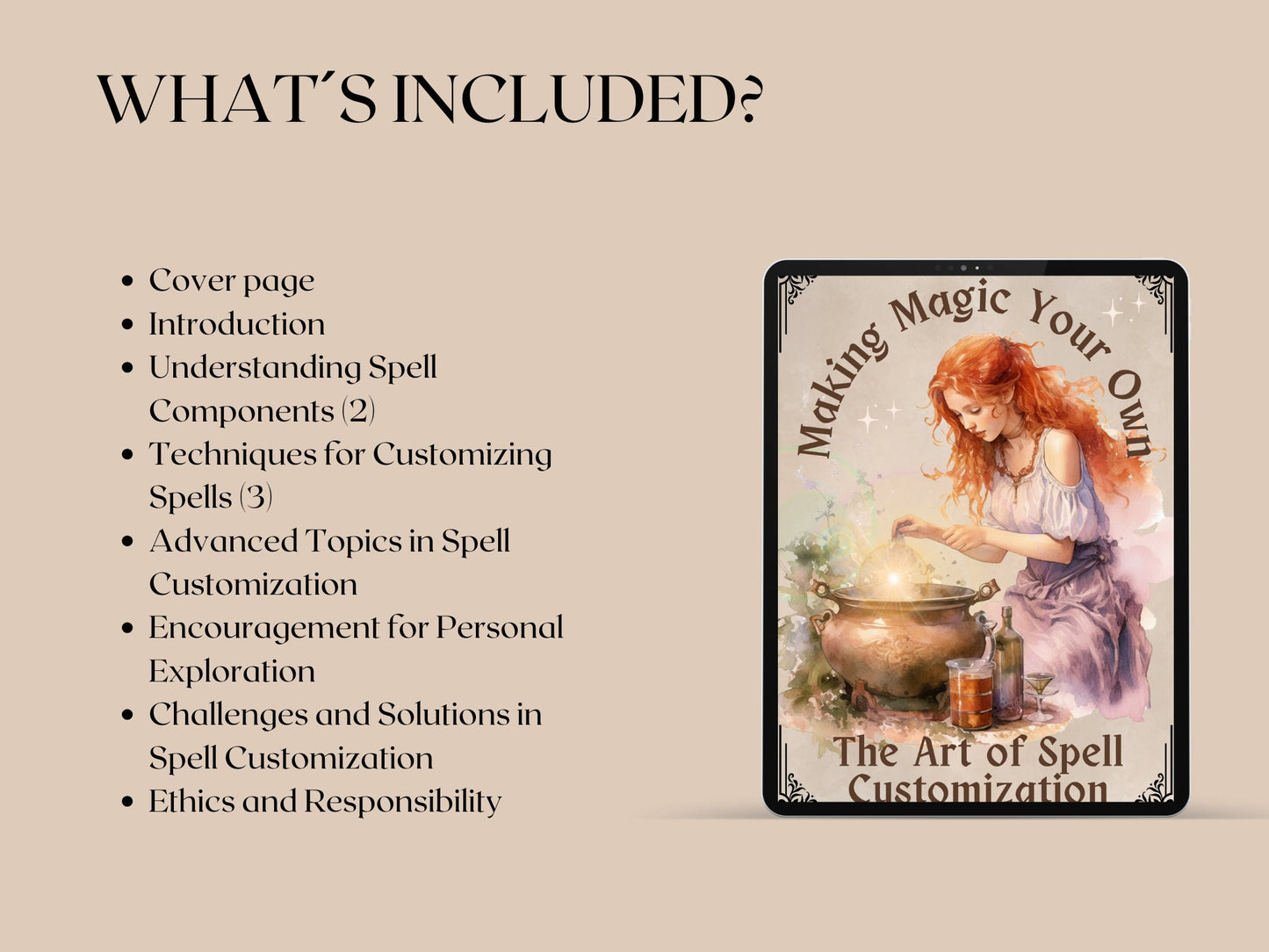 Making Magic Your Own: The Art of Spell Customization. Basics. Printable. Grimoire pages. Printable