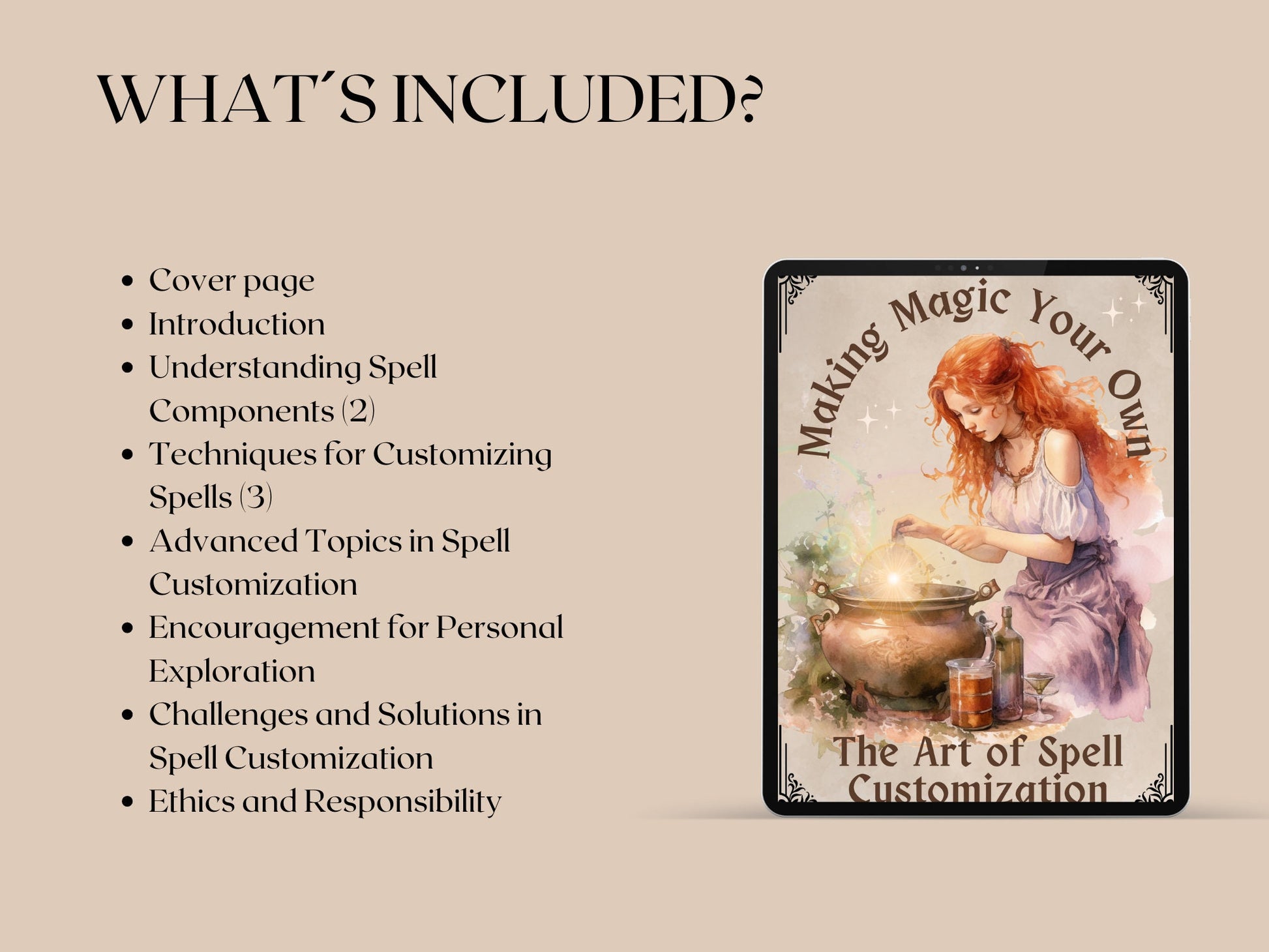 Making Magic Your Own: The Art of Spell Customization. Basics. Printable. Grimoire pages. Printable